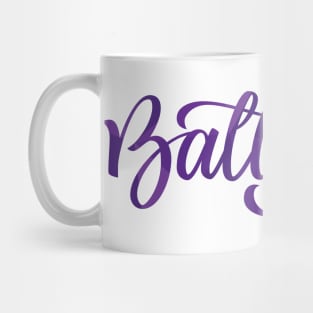 Baltimore Cute Purple Script Mug